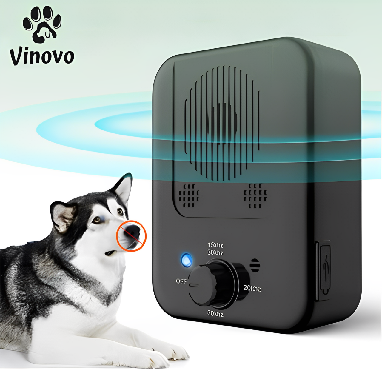 Ultrasuoni Vinovo Anti-abbaio per Cani